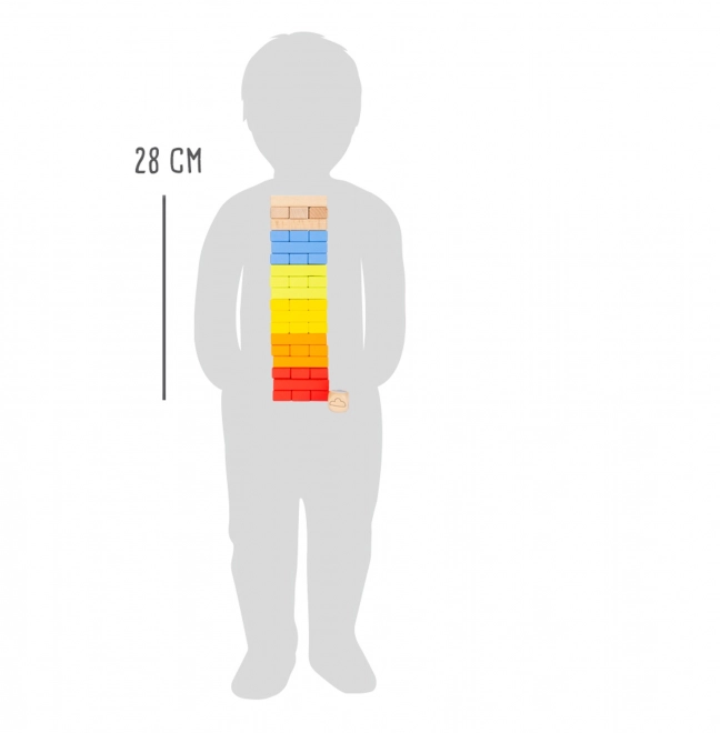 Szivárvány Jenga Fa Társasjáték