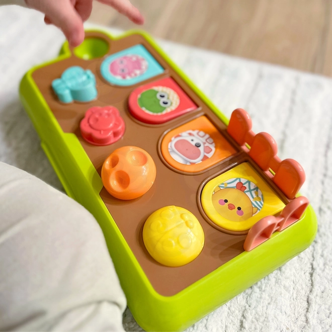 Woopie interaktív baba játék - vidám állatkák felbukkanása