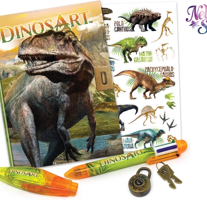 DinosArt jegyzetfüzet zárral