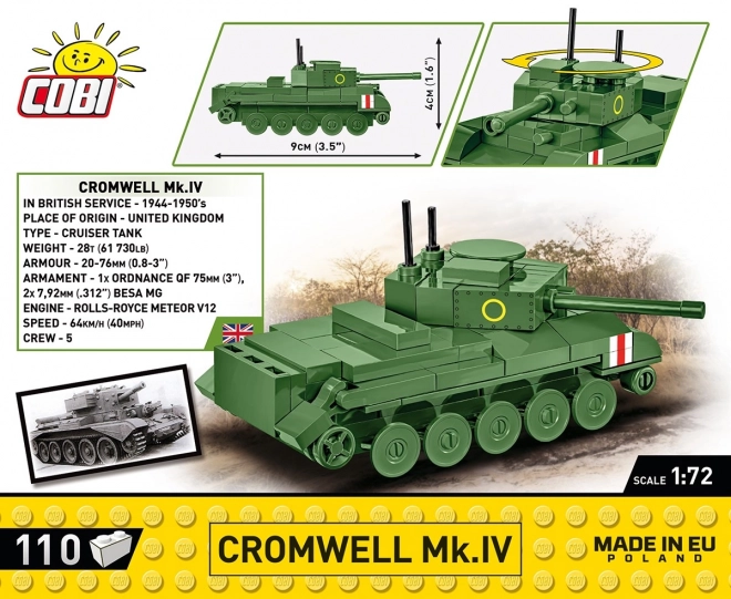 cobi II. világháború Cromwell Mk. IV tank modell