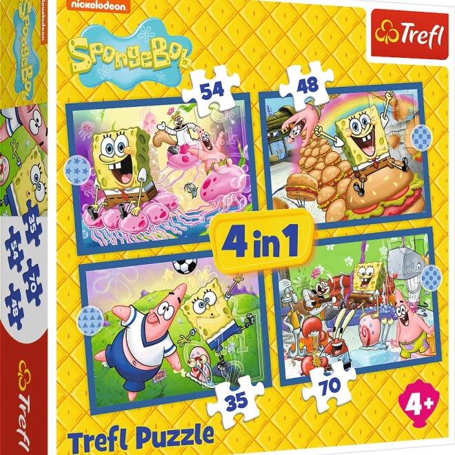 Puzzle Spongyabob Élete 4 az 1-ben