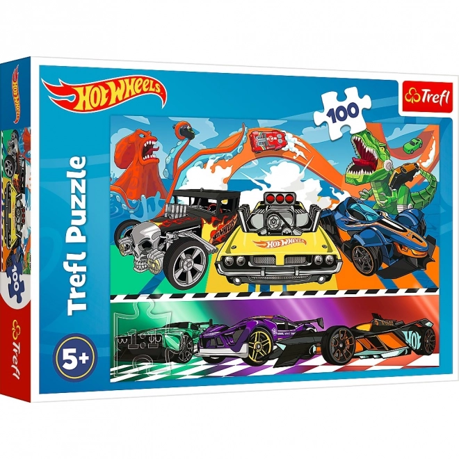 Hot Wheels száguldó autók 100 darabos puzzle