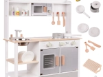 MDF fa gyerek konyha tartozékokkal, szürke, 82 cm