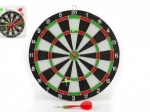 28 cm-es darts tábla nyilakkal