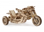 Ugears 3D puzzle motorkerékpár oldalkocsival – mechanikus fa modell