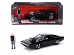 Rychle És Zběsile 1970 Dodge Charger 1:24 + Dominic Toretto Figura