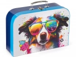 Gyermek laminált bőrönd 34 cm – kutya