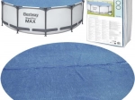 BESTWAY 366 cm-es napelemes buborékfóliás medencetakaró