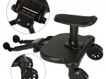 Univerzális, babakocsira szerelhető álló- és ülőfellépő – fekete