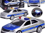 Rendőrautó fény- és hangeffektekkel, nyitható ajtókkal