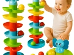 Kruzzel golyópályás torony spirálpályával 18+ hónapos gyermekeknek