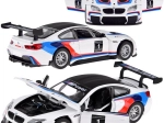 Fém BMW M6 GT3 modell 1:32 fénnyel és hanggal