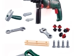 Gyermek szerszámkészlet akkumulátoros fúróval és tartozékokkal