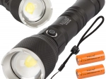 Bailong katonai taktikai zseblámpa Cree XHP160 LED-del és zoommal