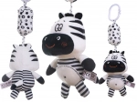 Kontrasztos zebra csörgő és érzékelő játék