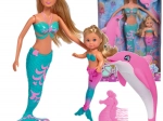 Steffi Love Mermaid Friends – Steffi és Evi sellő babaszett delfinnel és fésűvel