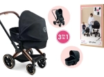 CYBEX Black 3 az 1-ben babakocsi babáknak (36–52 cm)