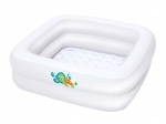 Bestway felfújható gyerek kád és medence 2 az 1-ben BABY STEP 1-2-3 (86 × 86 cm)