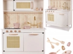 Fából készült gyerek konyha MDF retro boho 100 cm tartozékokkal