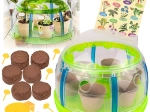 Bio kis kertész készlet – mini üvegház eszközökkel és magokkal növénytermesztéshez