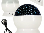 Csillagvetítő éjjeli lámpa 2 az 1-ben USB