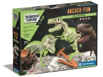 Clementoni Science & Play ArcheoFun: T‑Rex és Triceratops – ásatási készlet világító csontvázakkal