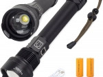 BAILONG taktikai LED zseblámpa CREE XHP70 zoommal, IPX5