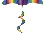 Színes sárkány forgó szivárvánnyal