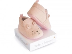 Ajándék szett – első cipőcskék 0–6 hónaposoknak, rózsaszín