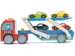 Fa vontató kisautókkal Le Toy Van