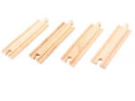 Közepes méretű fa egyenes sínek Bigjigs Rail 16 cm
