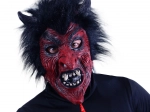 Ördögmaszk fekete hajjal felnőtteknek