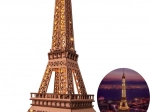Rolife Az Eiffel‑torony éjszakája – 3D fa puzzle fénnyel