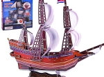 3D puzzle – Golden Hind hajó, 108 darab