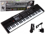 Elektronikus billentyűs hangszer mikrofonnal és FM rádióval, 61 billentyű
