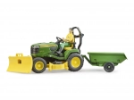 JOHN DEERE X949 kerti traktor BRUDER kertész figurával