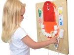 Masterkidz falra szerelhető szenzomotoros higiéniai tábla – szájápolás, Flex, Montessori