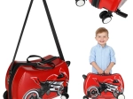 Gyerek gurulós bőrönd motoros mintával, 30 l