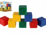 Színes műanyag kockák állatfigurákkal gyermekeknek, készlet 8 db