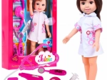 Nagy nővér baba orvosi kiegészítőkkel, 3+ éves gyerekeknek