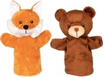Plüss kézbáb róka formában 28 cm