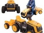 EVO gyermek elektromos JCB traktor utánfutóval