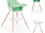 2 az 1-ben etetőszék gyerekeknek, zöld, ECOTOYS