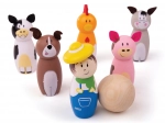 Fa tekebábuk farmás játék a Bigjigs Toys-tól