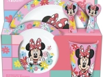 Műanyag étkészlet MINNIE, 5 db