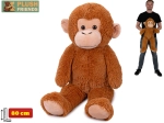 Plüss majom 80 cm Plush Friends világosbarna