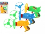 Kilőhető propeller indítóval – 12 cm-es műanyag pisztoly, különböző színek