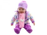 Baba játékbaba kislány 50 cm szívecskékkel