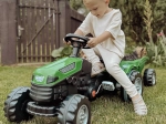Woopie pedálos traktor Farmer GoTrac Maxi pótkocsival és csendes kerekekkel