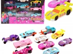 fém kisautók készlete lányoknak – 10 db